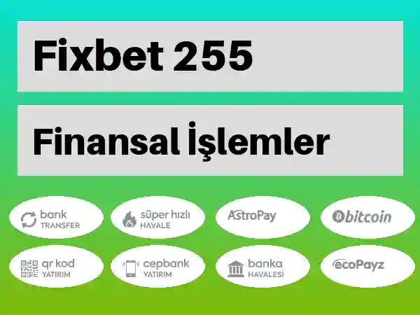 Fixbet Mobil Para yatırma ve çekme 255